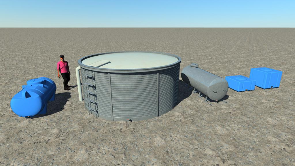 Rigid water tanks